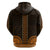 African Dashiki Hoodie With Polynesian Pattern - Gold - Wonder Print Shop