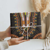 African Dashiki and Polynesian Pattern Wrapping Paper Gold - Wonder Print Shop