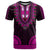 African Dashiki T Shirt With Polynesian Pattern - Pink - Wonder Print Shop