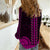 African Dashiki Women Casual Shirt With Polynesian Pattern - Pink - Wonder Print Shop