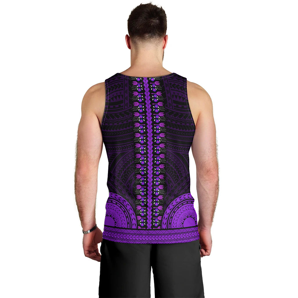 african-dashiki-men-tank-top-with-polynesian-pattern-purple
