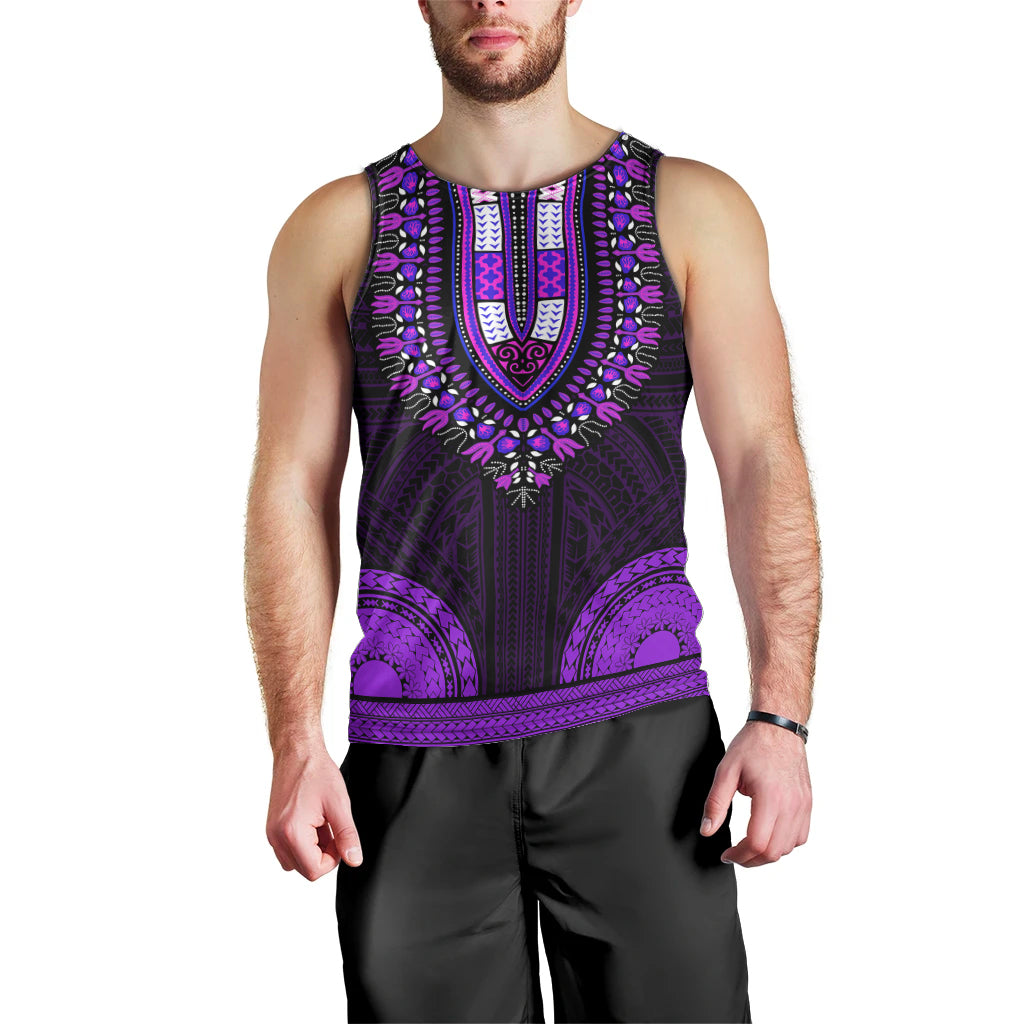 african-dashiki-men-tank-top-with-polynesian-pattern-purple