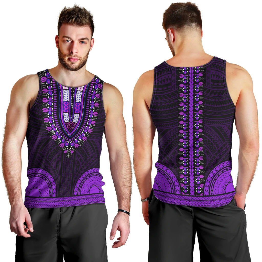 african-dashiki-men-tank-top-with-polynesian-pattern-purple