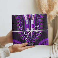 African Dashiki and Polynesian Pattern Wrapping Paper Purple - Wonder Print Shop