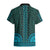 African Dashiki Hawaiian Shirt With Tapa Pattern - Teal - Wonder Print Shop
