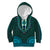 African Dashiki Kid Hoodie With Tapa Pattern - Teal - Wonder Print Shop