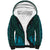 African Dashiki Sherpa Hoodie With Tapa Pattern - Teal - Wonder Print Shop