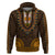 African Dashiki Hoodie With Tapa Pattern - Gold - Wonder Print Shop