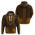 African Dashiki Hoodie With Tapa Pattern - Gold - Wonder Print Shop