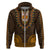 African Dashiki Hoodie With Tapa Pattern - Gold - Wonder Print Shop