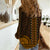 African Dashiki Women Casual Shirt With Tapa Pattern - Gold - Wonder Print Shop