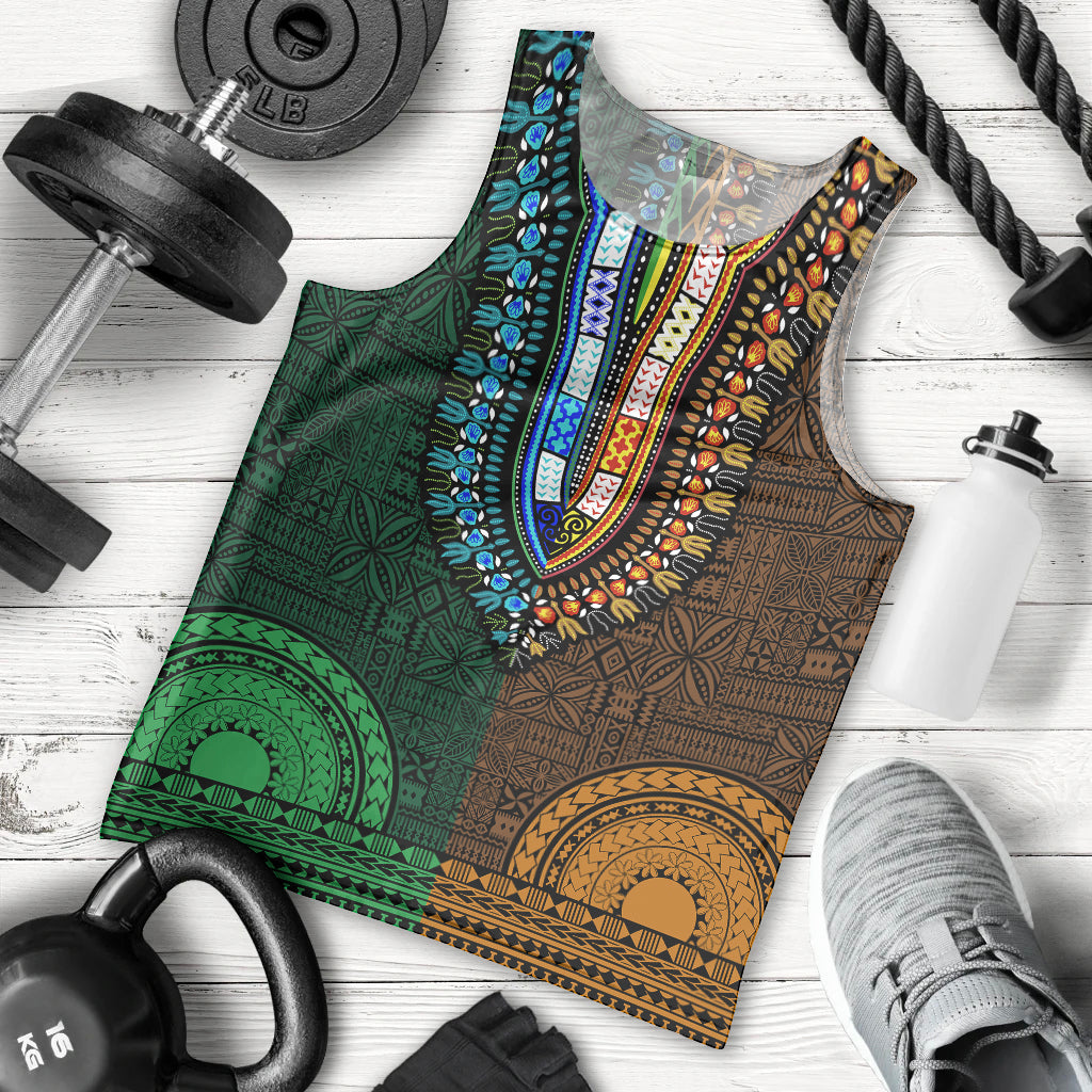 african-dashiki-men-tank-top-with-tapa-pattern-half-green-and-gold