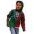 African Dashiki Kid Hoodie With Tapa Pattern - Half Green and Red - Wonder Print Shop