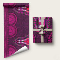 Pink Dashiki and Tapa Pattern Wrapping Paper Africa and Polynesia Together Culture - Wonder Print Shop