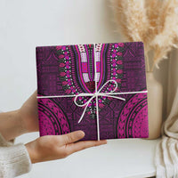 Pink Dashiki and Tapa Pattern Wrapping Paper Africa and Polynesia Together Culture - Wonder Print Shop