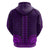 African Dashiki Hoodie With Tapa Pattern - Purple - Wonder Print Shop
