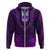African Dashiki Hoodie With Tapa Pattern - Purple - Wonder Print Shop