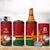 Zimbabwe Cricket Custom 4 in 1 Can Cooler Tumbler The Chevrons Cricket Ball Fire - Wonder Print Shop