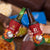Zimbabwe Cricket Custom 4 in 1 Can Cooler Tumbler The Chevrons Cricket Ball Fire - Wonder Print Shop
