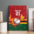 Zimbabwe Cricket Custom Canvas Wall Art The Chevrons Cricket Ball Fire - Wonder Print Shop
