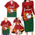 Zimbabwe Cricket Custom Family Matching Long Sleeve Bodycon Dress and Hawaiian Shirt The Chevrons Cricket Ball Fire - Wonder Print Shop