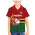Zimbabwe Cricket Custom Family Matching Mermaid Dress and Hawaiian Shirt The Chevrons Cricket Ball Fire - Wonder Print Shop
