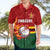 Zimbabwe Cricket Custom Hawaiian Shirt The Chevrons Cricket Ball Fire - Wonder Print Shop