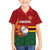 Zimbabwe Cricket Custom Kid Hawaiian Shirt The Chevrons Cricket Ball Fire - Wonder Print Shop