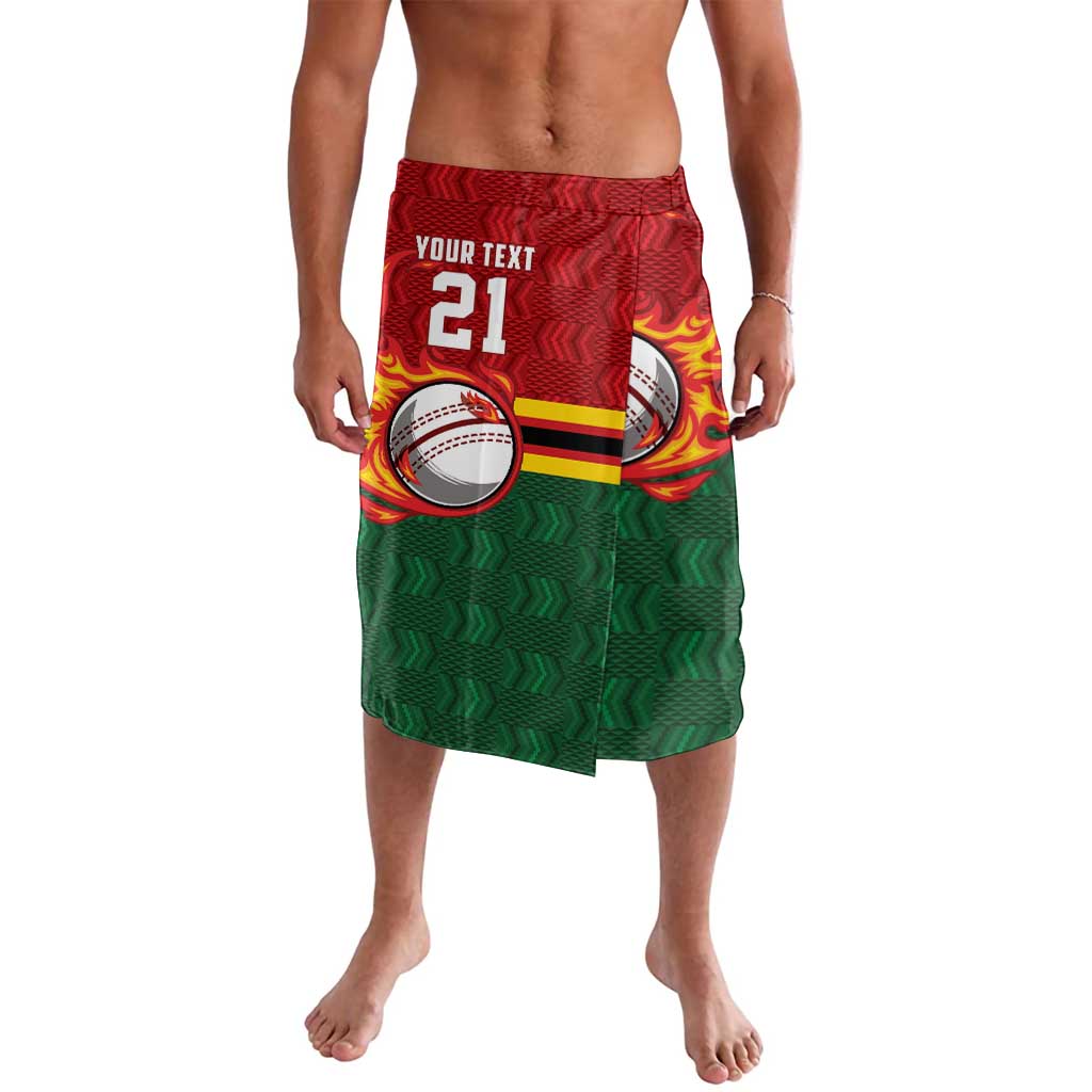 Zimbabwe Cricket Custom Lavalava The Chevrons Cricket Ball Fire - Wonder Print Shop