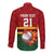 Zimbabwe Cricket Custom Long Sleeve Button Shirt The Chevrons Cricket Ball Fire - Wonder Print Shop