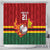 Zimbabwe Cricket Custom Shower Curtain The Chevrons Cricket Ball Fire - Wonder Print Shop