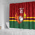 Zimbabwe Cricket Custom Shower Curtain The Chevrons Cricket Ball Fire - Wonder Print Shop