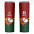 Zimbabwe Cricket Custom Skinny Tumbler The Chevrons Cricket Ball Fire - Wonder Print Shop