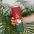 Zimbabwe Cricket Custom Skinny Tumbler The Chevrons Cricket Ball Fire - Wonder Print Shop