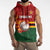 Zimbabwe Cricket Custom Sleeveless Hoodie The Chevrons Cricket Ball Fire - Wonder Print Shop