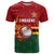Zimbabwe Cricket Custom T Shirt The Chevrons Cricket Ball Fire - Wonder Print Shop
