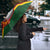 Zimbabwe Cricket Custom Umbrella The Chevrons Cricket Ball Fire - Wonder Print Shop