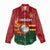 Zimbabwe Cricket Custom Women Casual Shirt The Chevrons Cricket Ball Fire - Wonder Print Shop