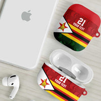 Zimbabwe Cricket Custom AirPods Case Zimbabwean Pattern Flag Motif - Wonder Print Shop