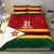 Zimbabwe Cricket Custom Bedding Set Zimbabwean Pattern Flag Motif - Wonder Print Shop