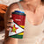 Zimbabwe Cricket Custom 4 in 1 Can Cooler Tumbler Zimbabwean Pattern Flag Motif - Wonder Print Shop