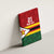 Zimbabwe Cricket Custom Canvas Wall Art Zimbabwean Pattern Flag Motif - Wonder Print Shop