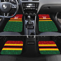 Zimbabwe Cricket Custom Car Mats Zimbabwean Pattern Flag Motif - Wonder Print Shop