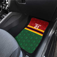 Zimbabwe Cricket Custom Car Mats Zimbabwean Pattern Flag Motif - Wonder Print Shop