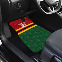 Zimbabwe Cricket Custom Car Mats Zimbabwean Pattern Flag Motif - Wonder Print Shop