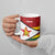 Zimbabwe Cricket Custom Ceramic Mug Zimbabwean Pattern Flag Motif - Wonder Print Shop