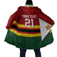 Zimbabwe Cricket Custom Cloak Zimbabwean Pattern Flag Motif - Wonder Print Shop