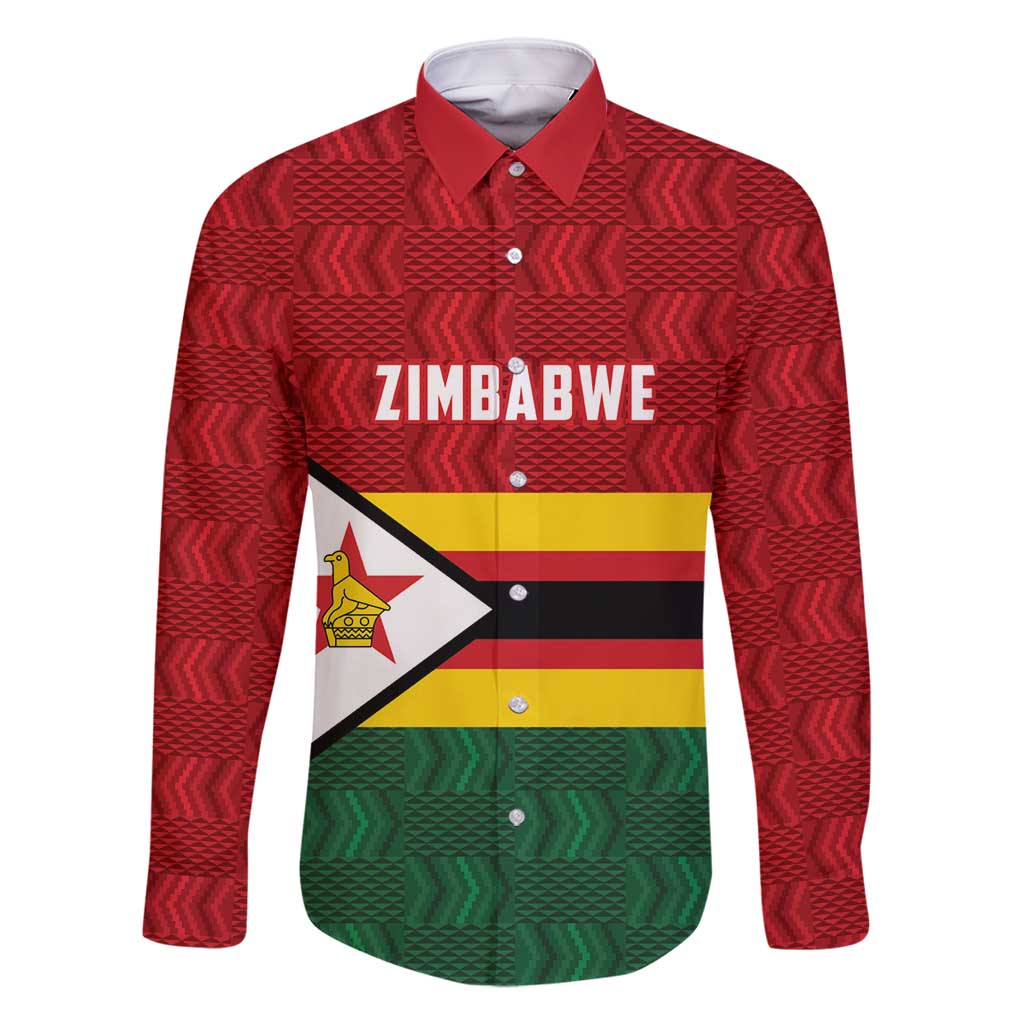 Zimbabwe Cricket Custom Family Matching Mermaid Dress and Hawaiian Shirt Zimbabwean Pattern Flag Motif - Wonder Print Shop