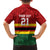 Zimbabwe Cricket Custom Family Matching Off The Shoulder Long Sleeve Dress and Hawaiian Shirt Zimbabwean Pattern Flag Motif - Wonder Print Shop