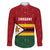 Zimbabwe Cricket Custom Family Matching Off The Shoulder Long Sleeve Dress and Hawaiian Shirt Zimbabwean Pattern Flag Motif - Wonder Print Shop